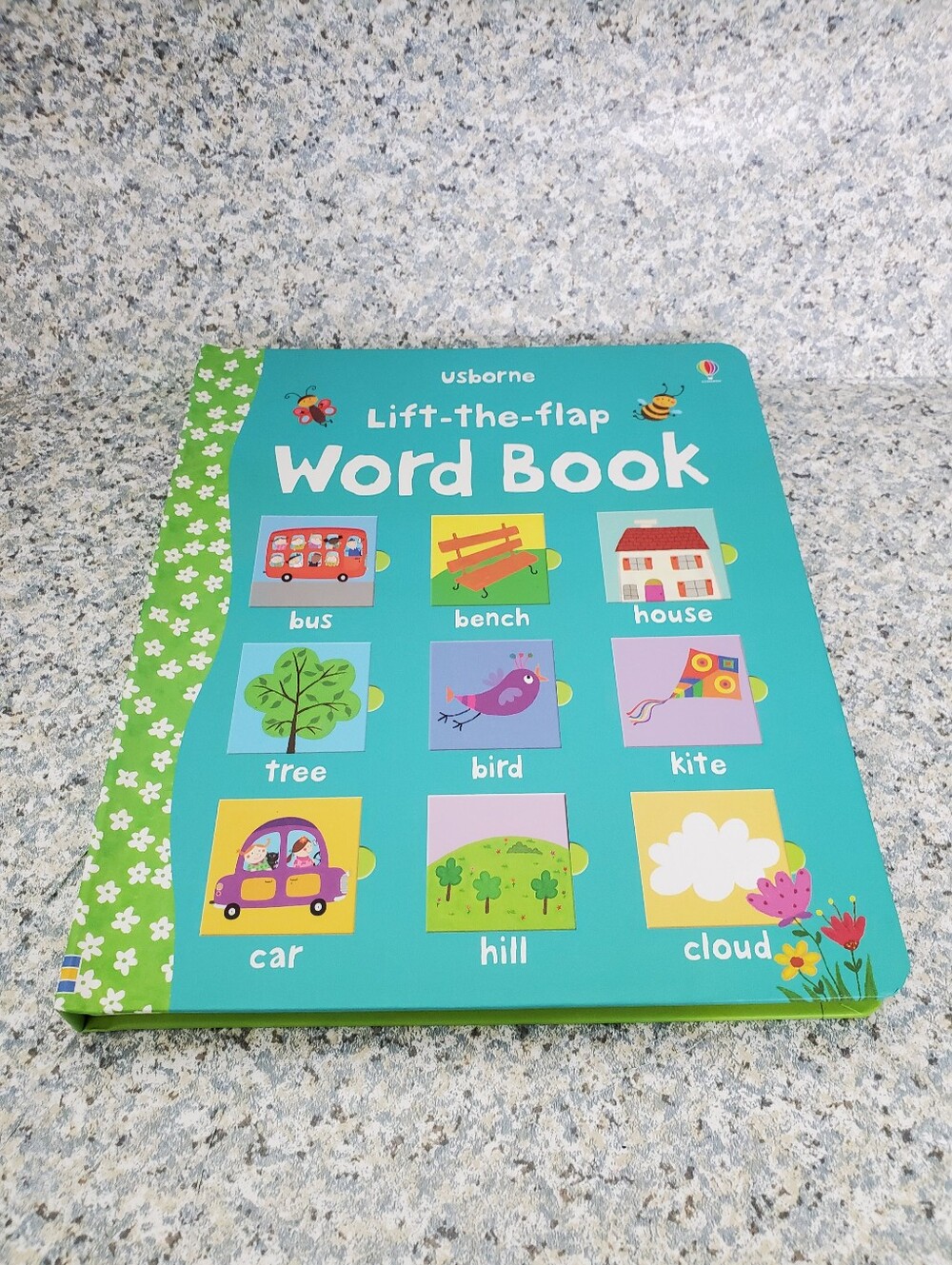 Born Lift-the-Flap Word Book - Teal and Green